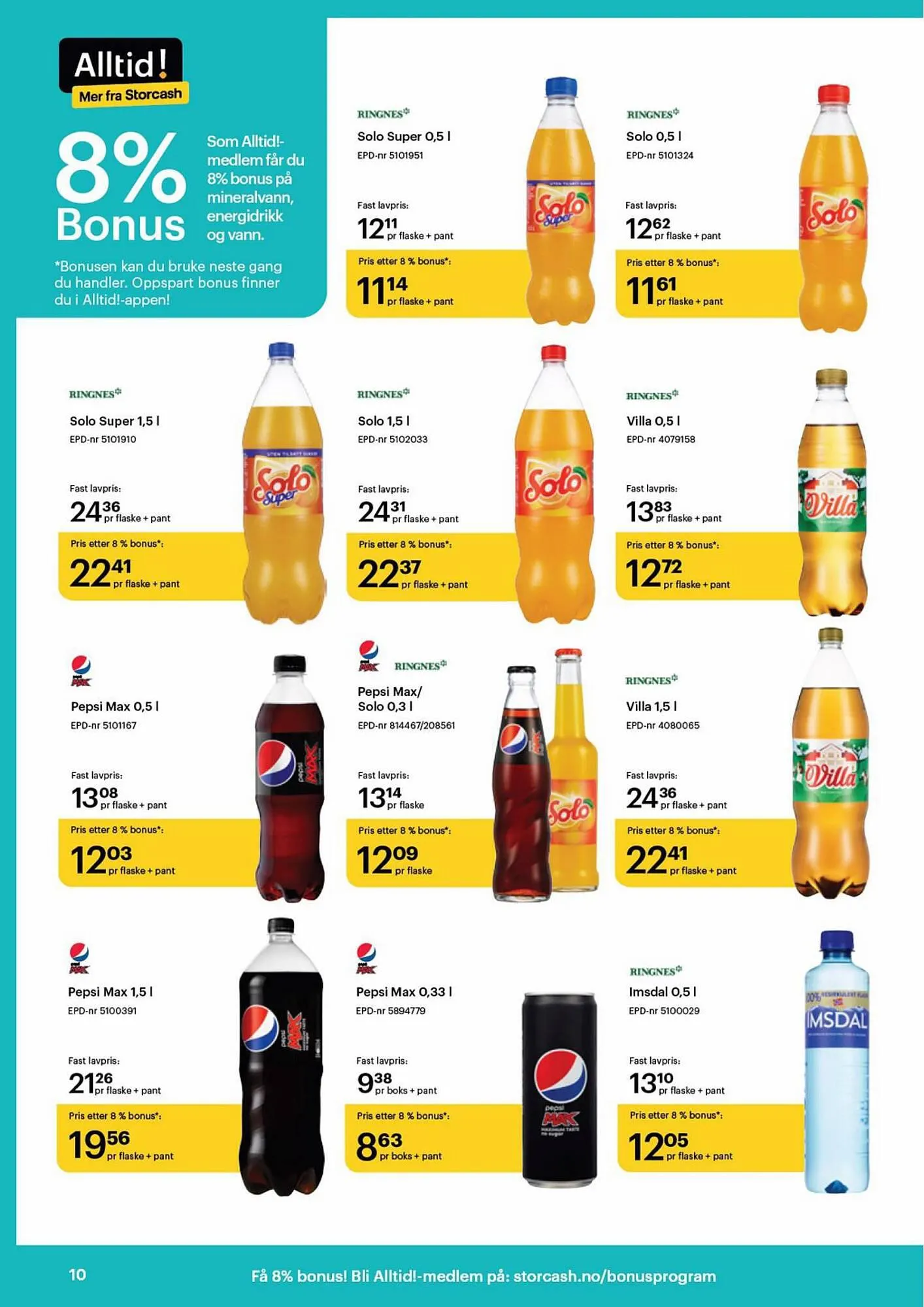 Storcash Kundeavis fra 7. august til 9. september 2023 - kundeavisside 10