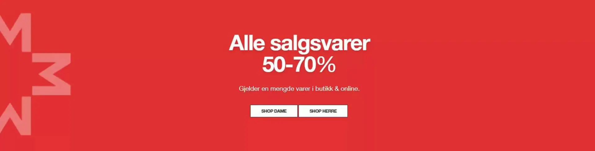 Alle salgsvarer 50-70% - 1