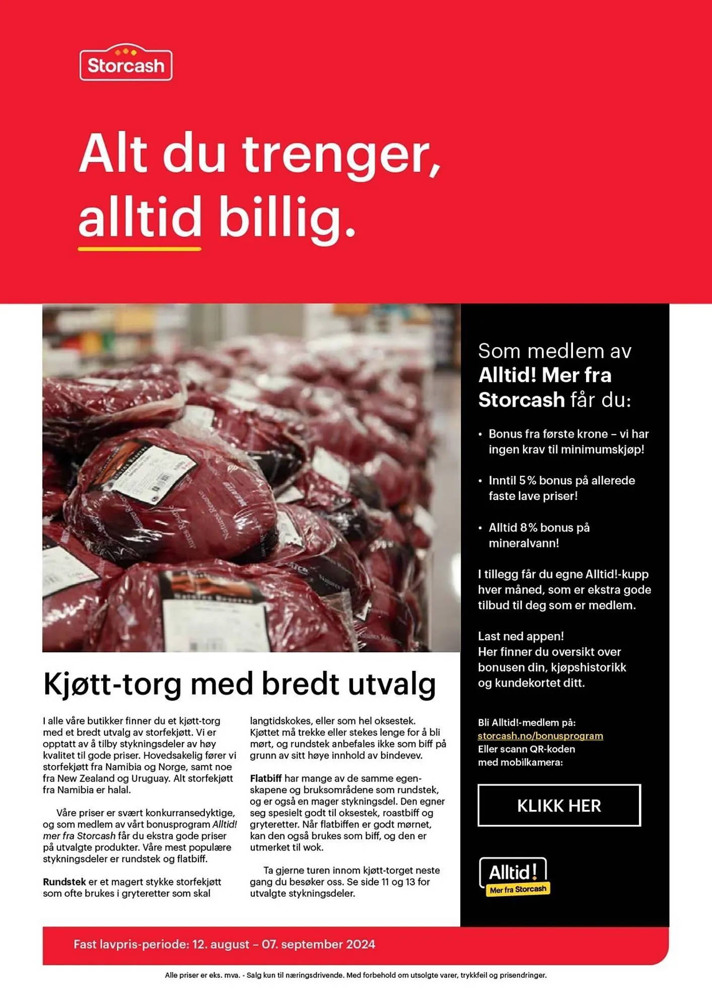 Storcash Kundeavis fra 26. august til 7. september 2024 - kundeavisside 20
