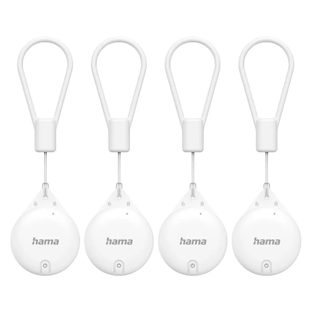 HAMA Bluetooth sporingsbrikke til Apple «Hvor er»-appen, 4 stk.