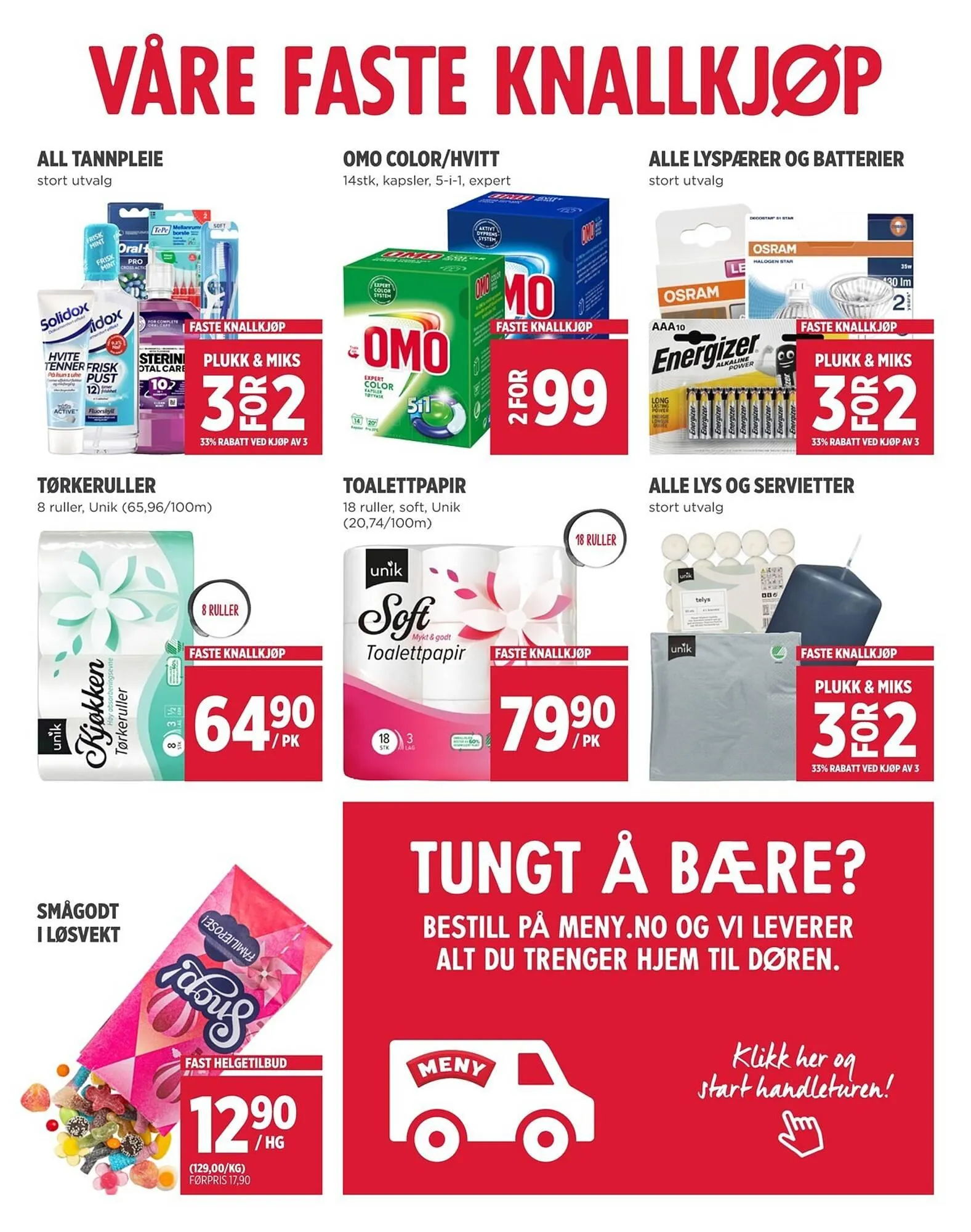 Meny kundeavis fra 2. mars til 7. mars 2026 - kundeavisside 11