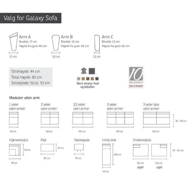 Galaxy 1-seter / stol