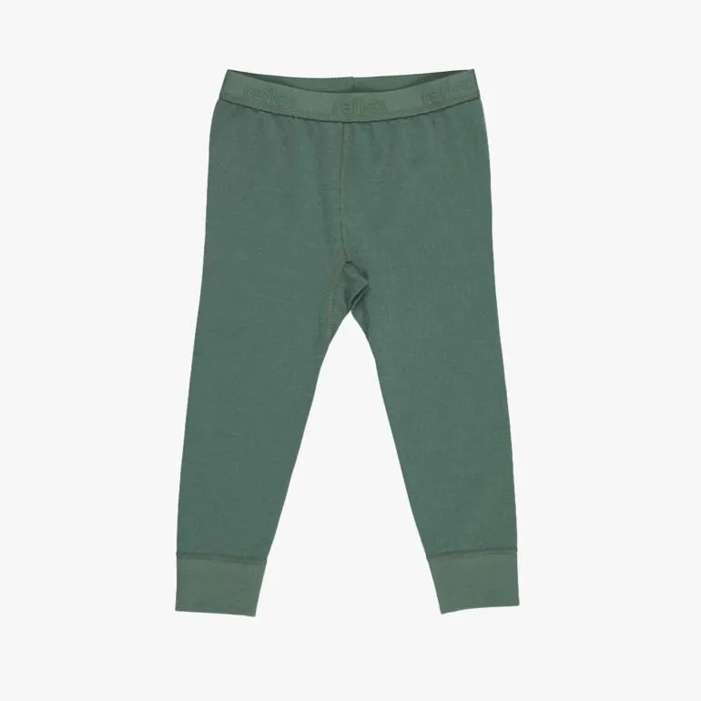 Snøfall babylongs solid ull/bomull, green