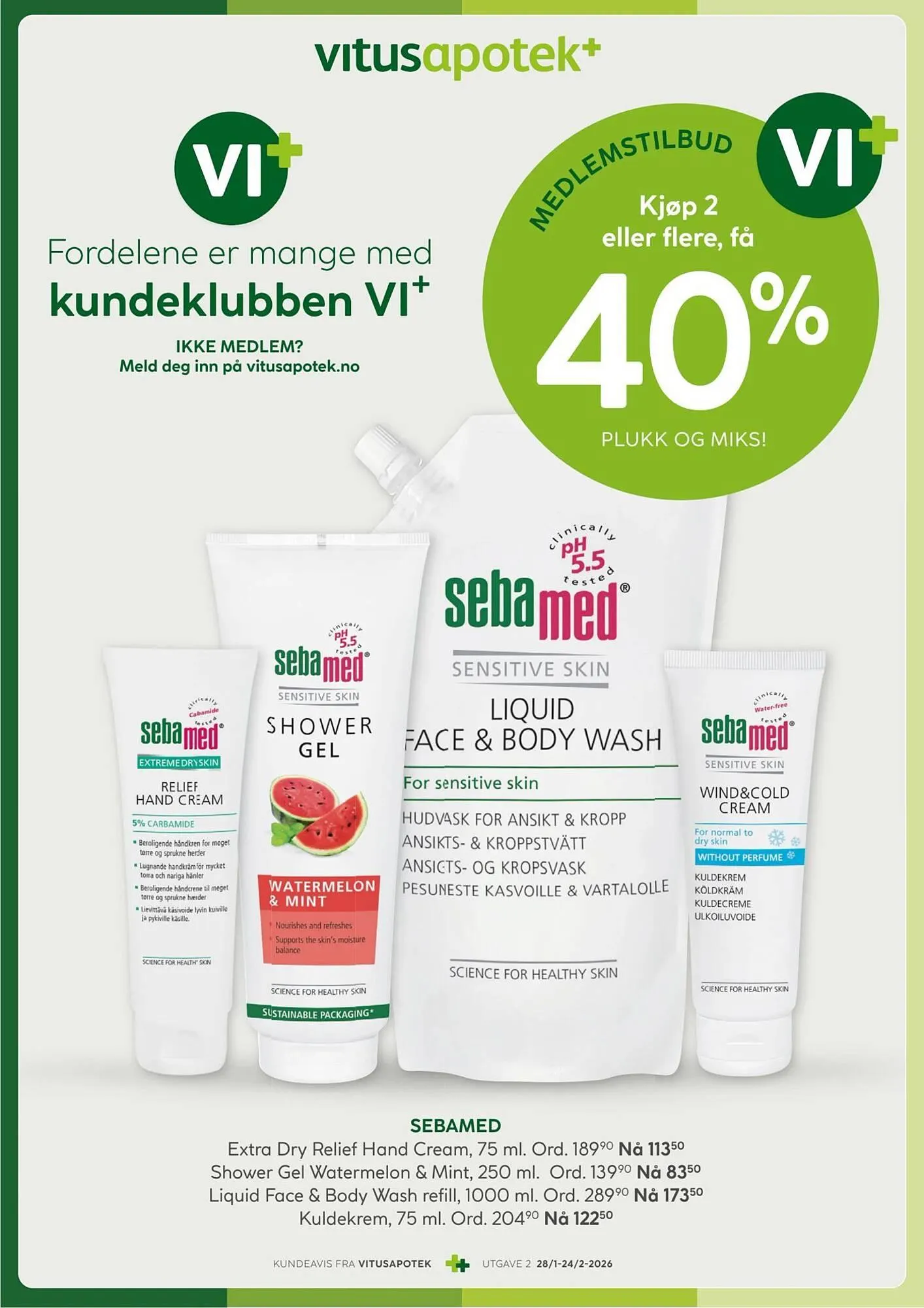 Vitusapotek kundeavis fra 28. januar til 25. februar 2026 - kundeavisside 3