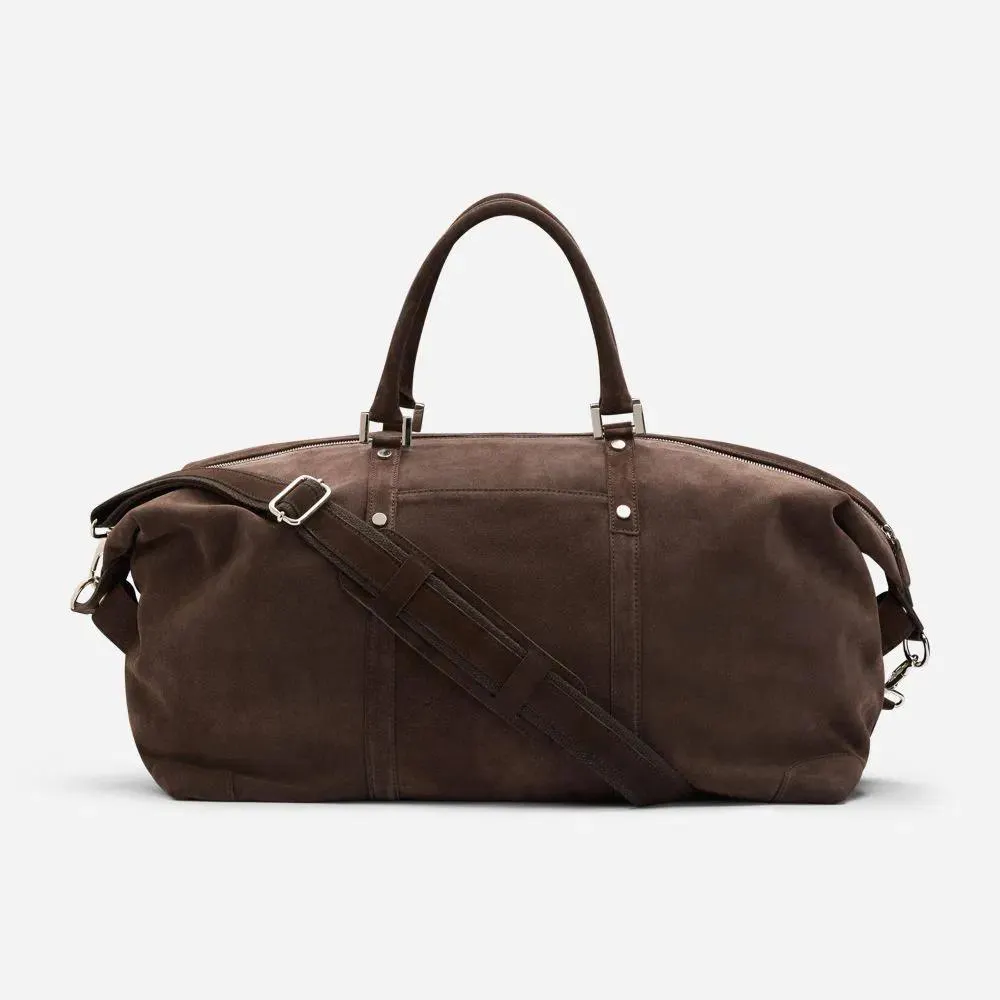 Weekend Bag - Dark Brown Suede