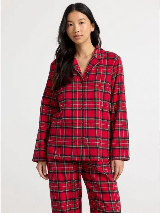 Pyjamasskjorte i flanell