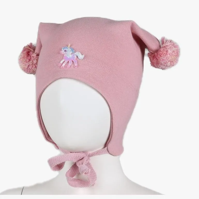 Knytelue med enhjørning, lysrosa