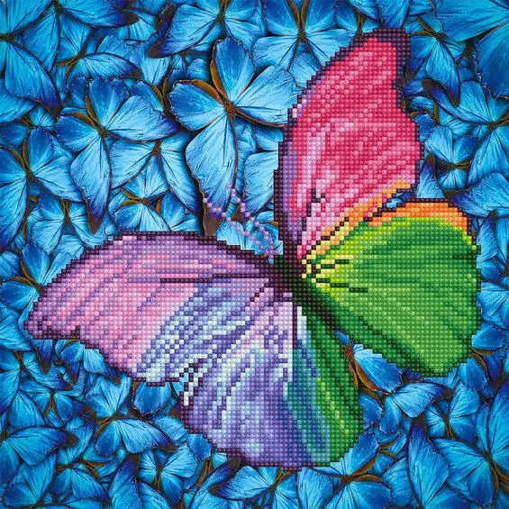 Diamond Dotz Flutter By Pink – diamond painting, 30,5×30,5 cm, 4338 dotz