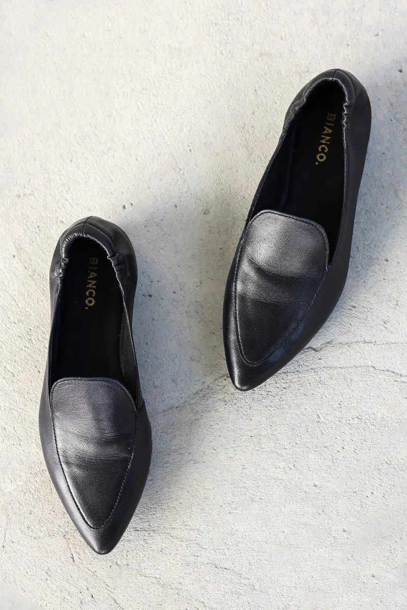 Biatracy Leather Loafer Sort