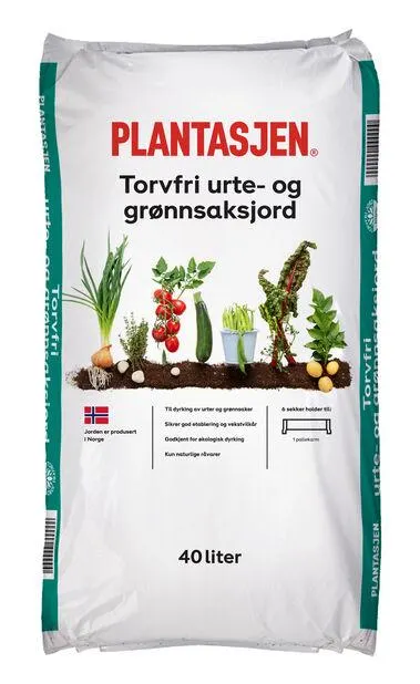 Torvfri urte- og grønnsaksjord