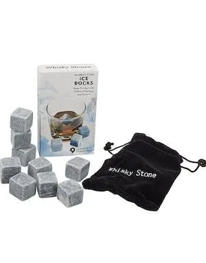 9 stk Marble Stone Ice Rocks