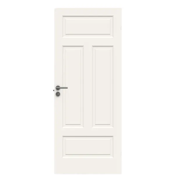 Swedoor Dørblad style 04n 9x21 hvit formpresset dør 4 speil