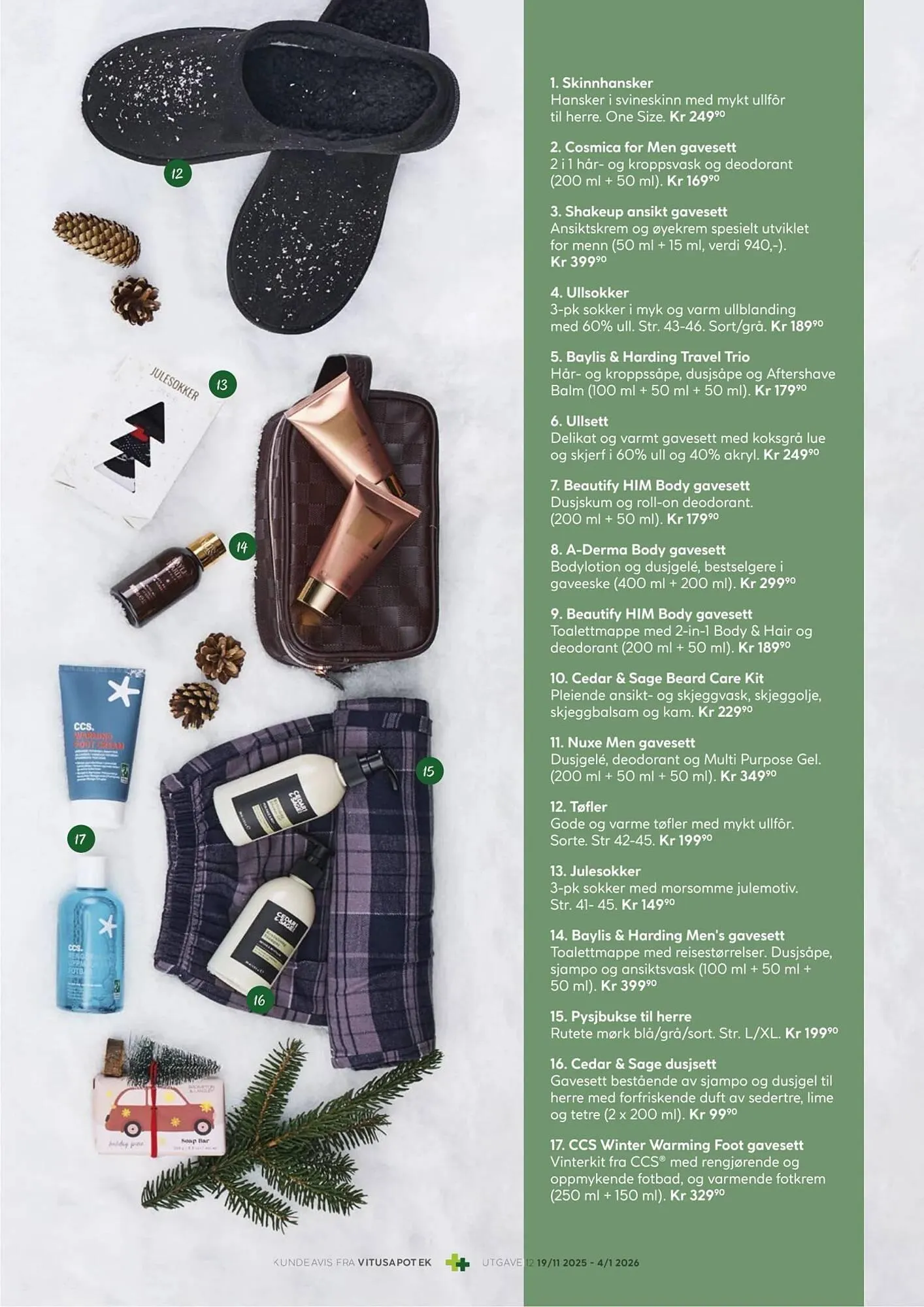 Vitusapotek kundeavis fra 19. november til 4. januar 2026 - kundeavisside 17