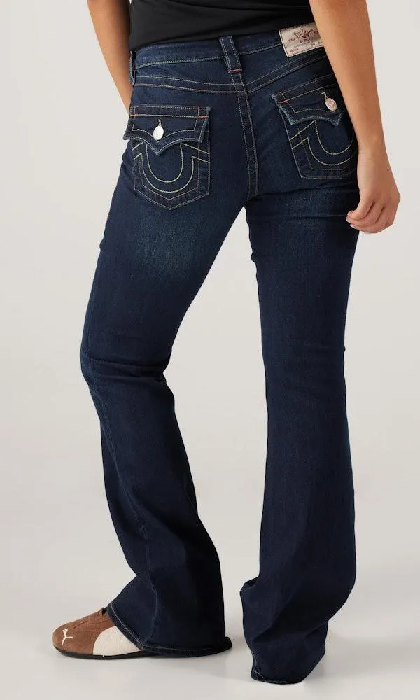 Becca Mid Rise Boot Mørk Blå Jeans