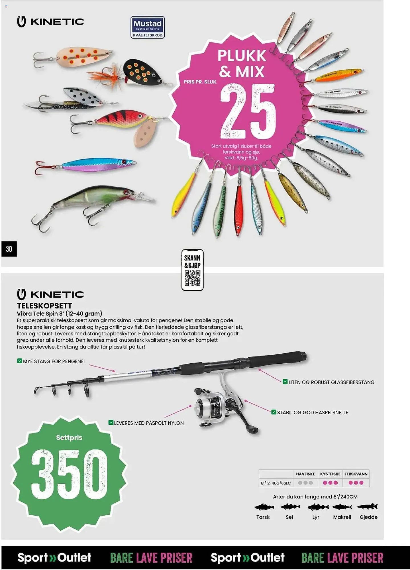 Sport Outlet kundeavis fra 24. mars til 6. april 2026 - kundeavisside 30