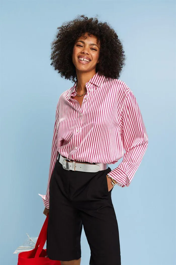 Striped Silk Shirt