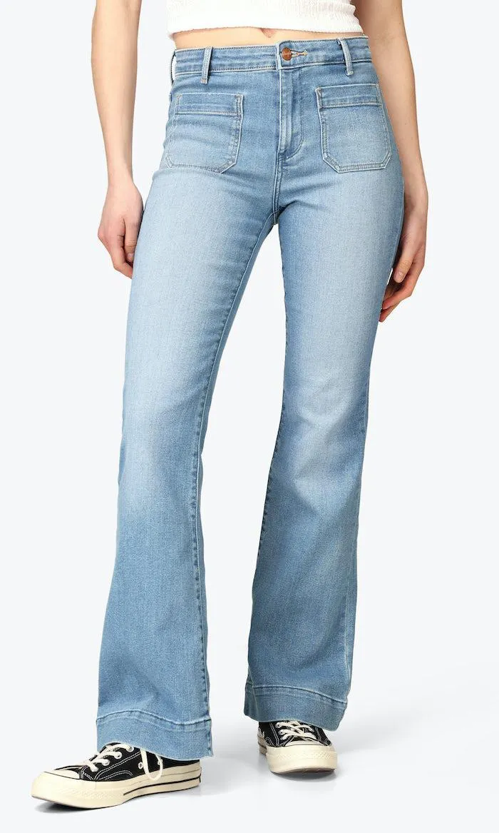 Flare Lys Blå Jeans