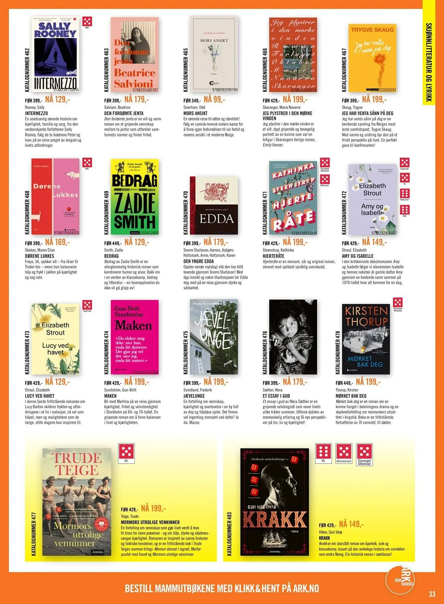Ark Bokhandel kundeavis fra 16. februar til 9. mars 2026 - kundeavisside 33