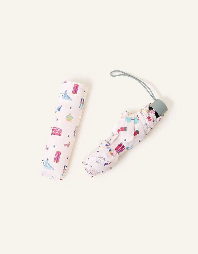 Compact London Umbrella with Recycled Polyester