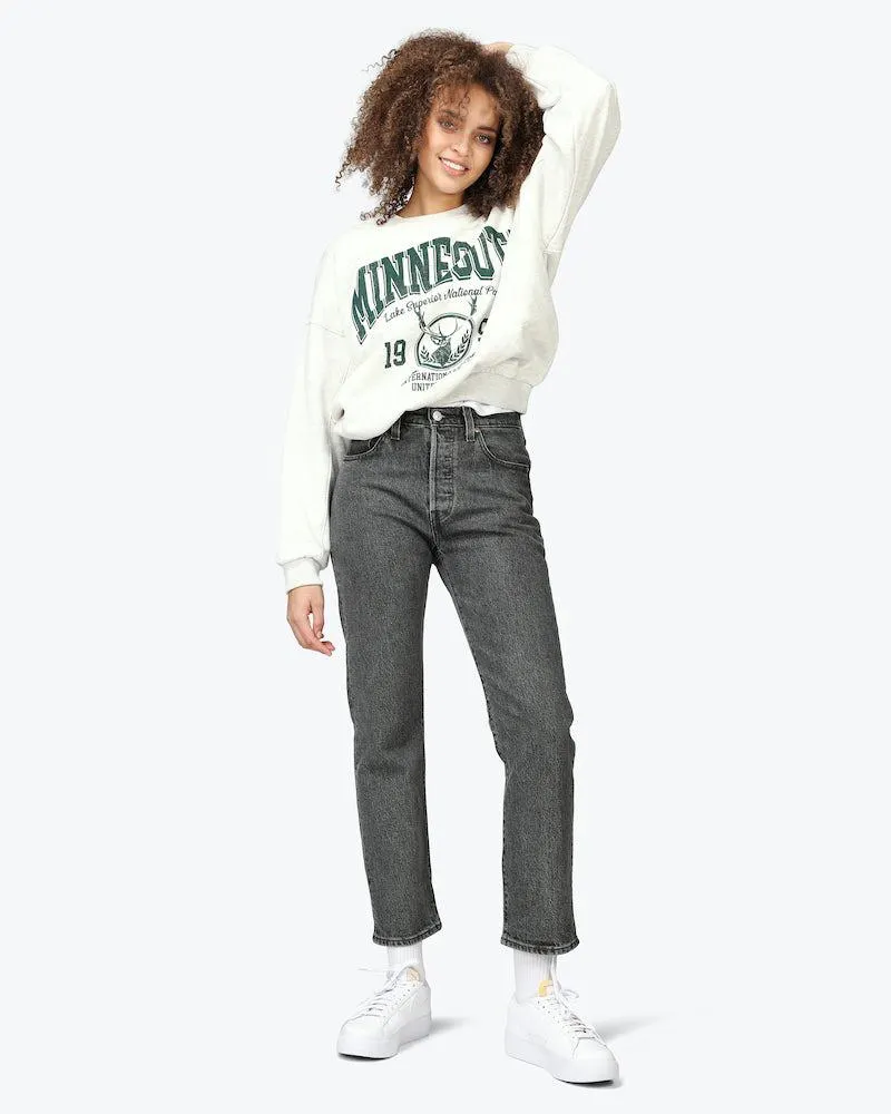 501® Crop Svart Jeans