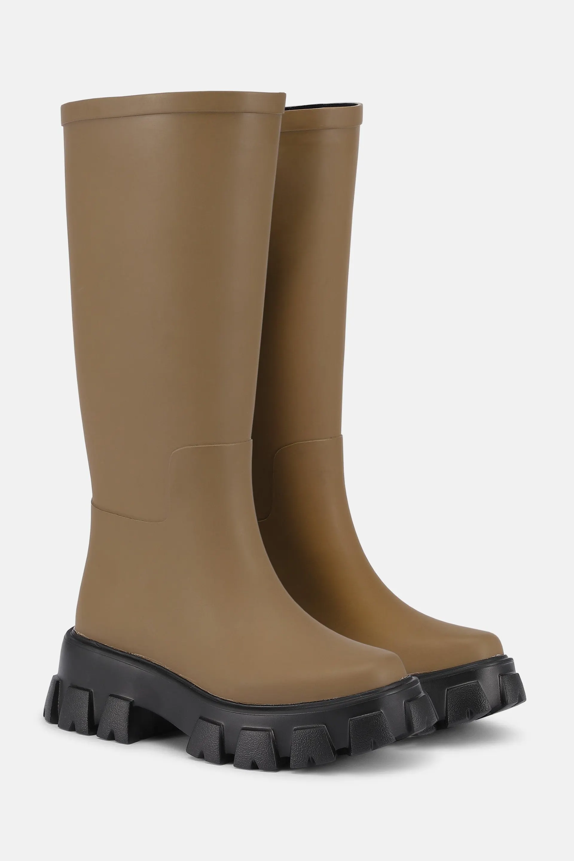 Long Rubber Boots - Otter