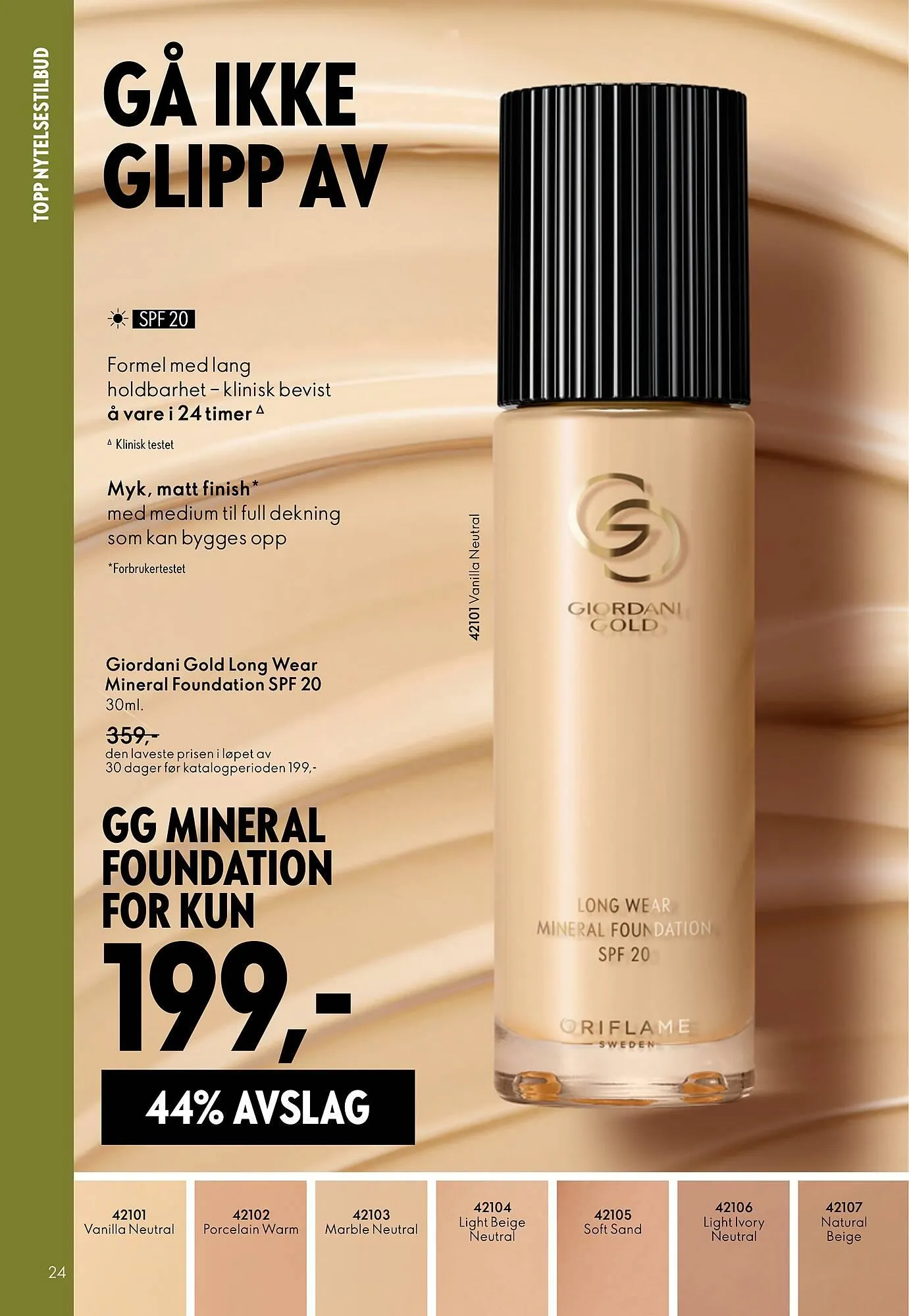 Oriflame katalog fra 1. april til 30. april 2026 - kundeavisside 24