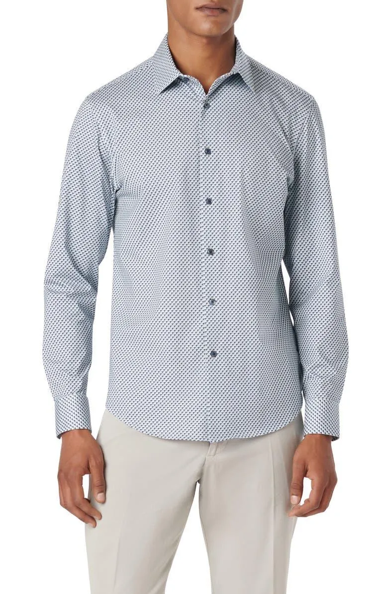 James OoohCotton ® Geo Print Button-Up Shirt