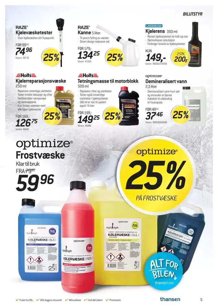 Aktuell kundeavis Thansen fra 26. februar til 25. mars 2025 - kundeavisside 5