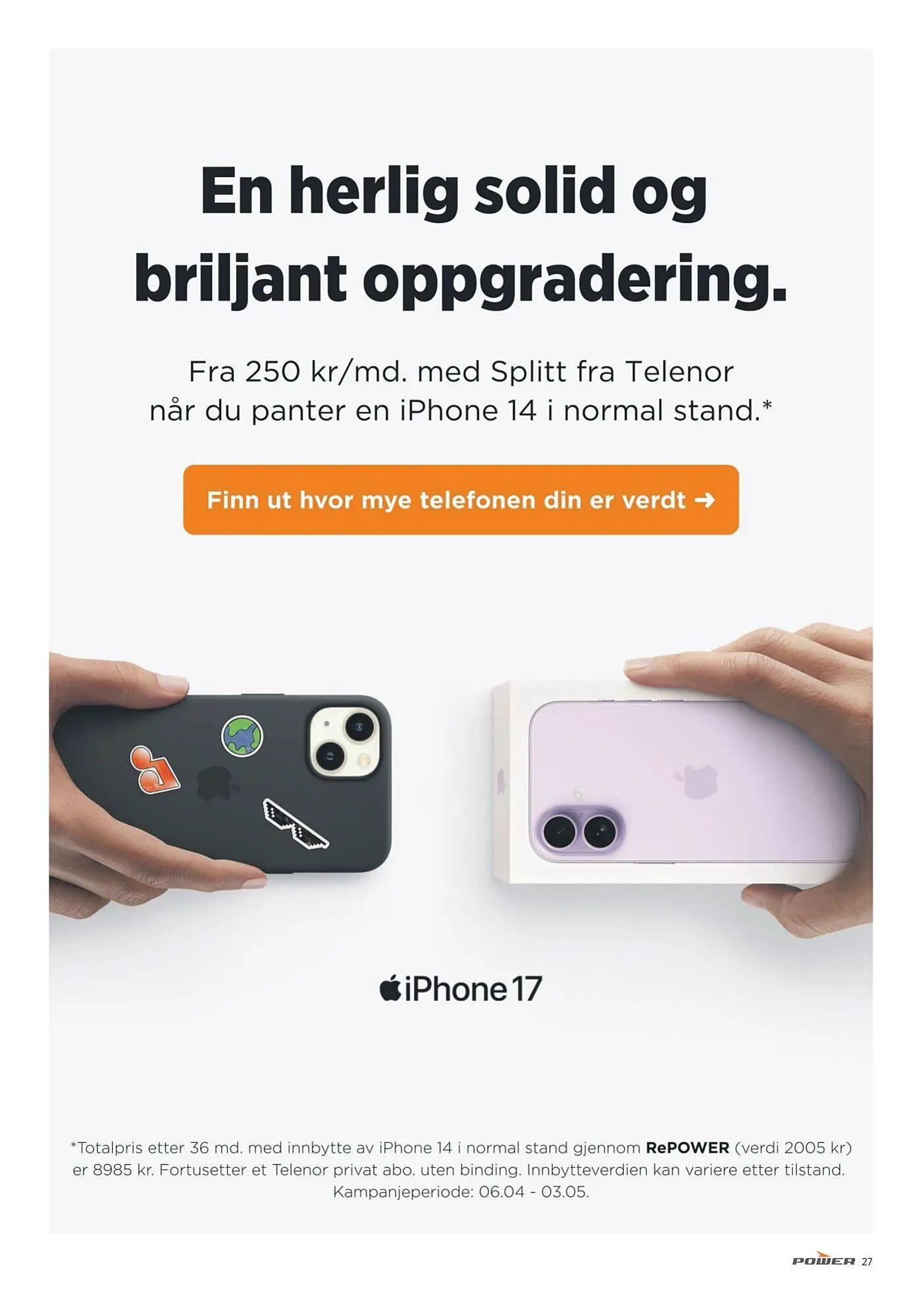 POWER kundeavis fra 20. april til 27. april 2026 - kundeavisside 27