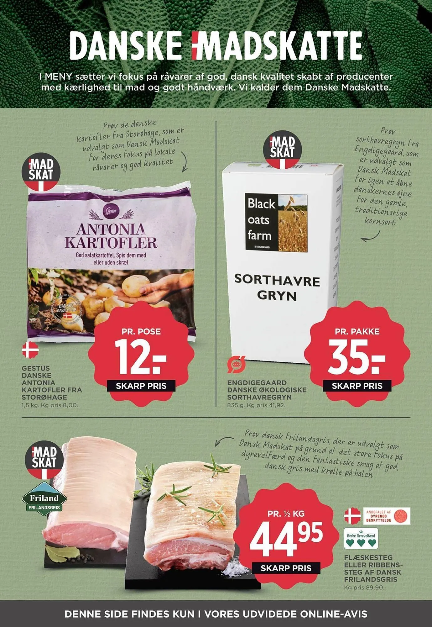 Meny kundeavis fra 27. mars til 4. april 2026 - kundeavisside 27