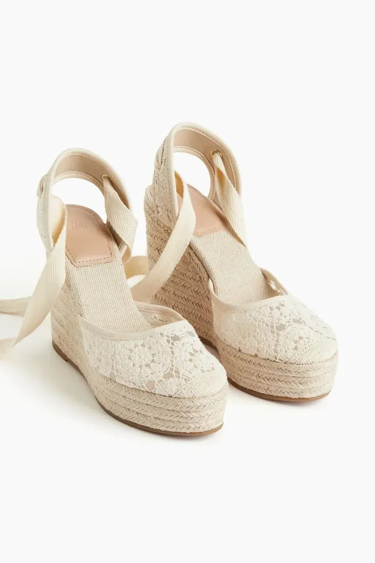 Espadrillos med kilehæl
