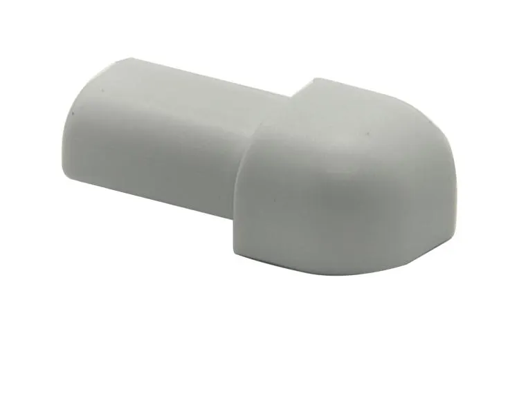 Projolly Quart Hjørne treveis/utvendig Grå PVC H:12,5mm