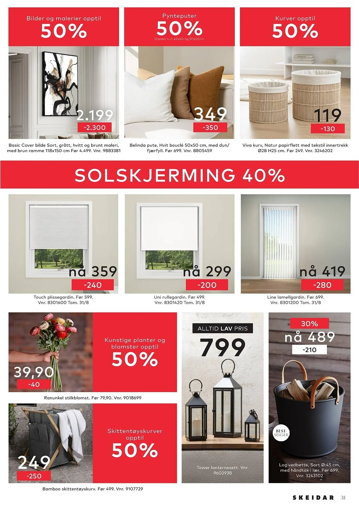 Skeidar kundeavis fra 30. mars til 15. april 2026 - kundeavisside 31