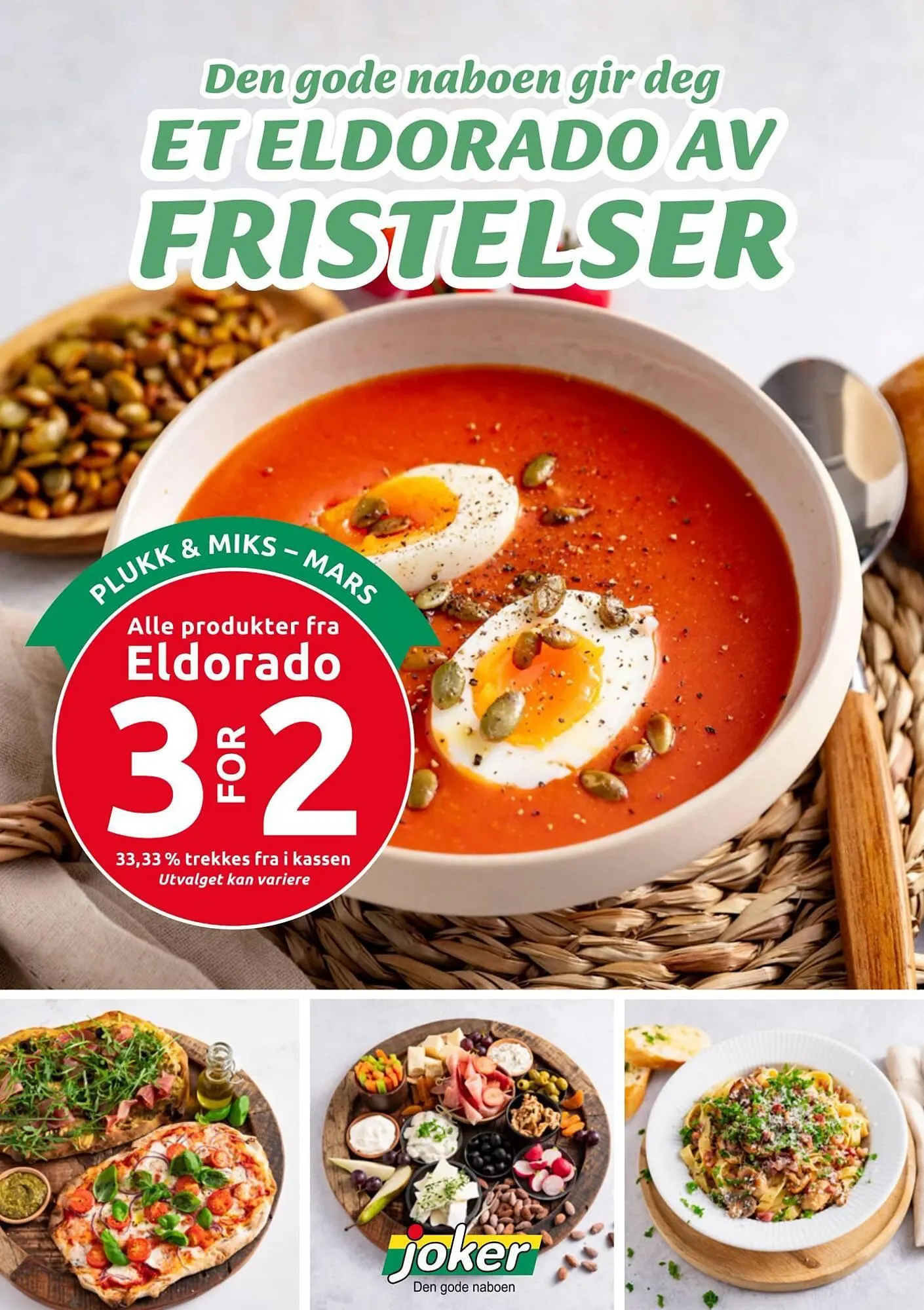 Joker kundeavis fra 2. mars til 1. april 2026 - kundeavisside 1