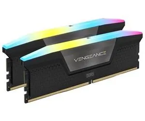 Corsair Vengeance RGB DDR5-6000 - 64GB - CL38 - Dual Channel (2 stk) - Intel XMP - Svart med RGB