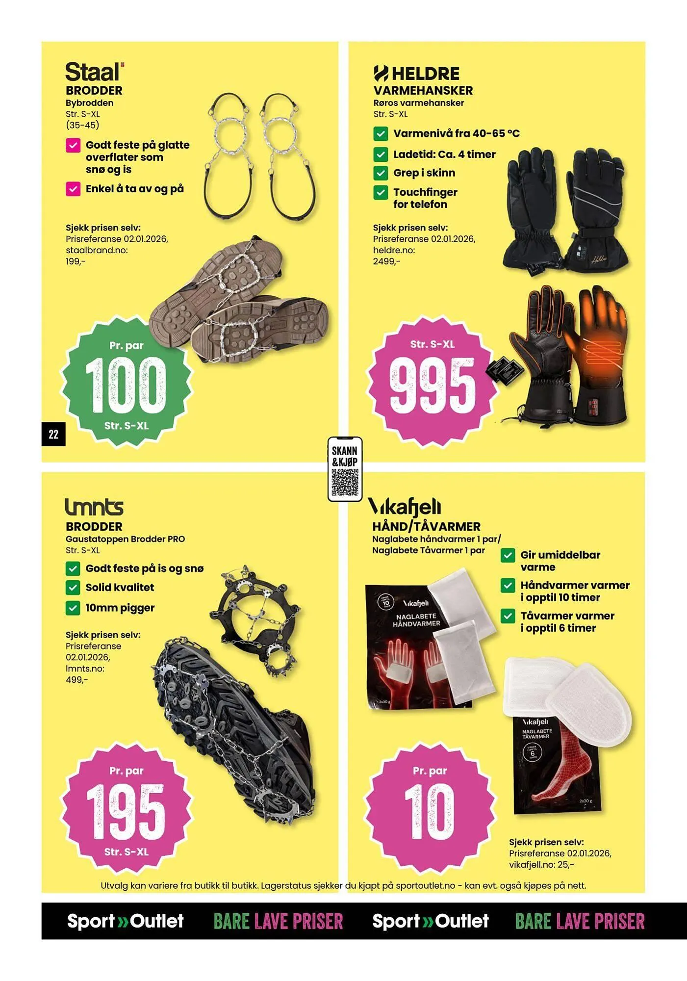 Sport Outlet kundeavis fra 20. januar til 2. februar 2026 - kundeavisside 22