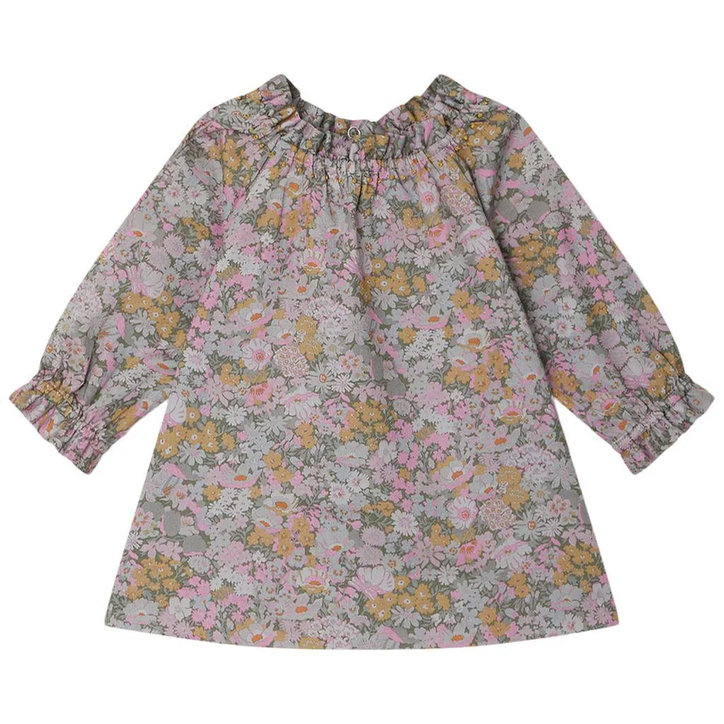 Prunelle Blomstret Kjole Grønn