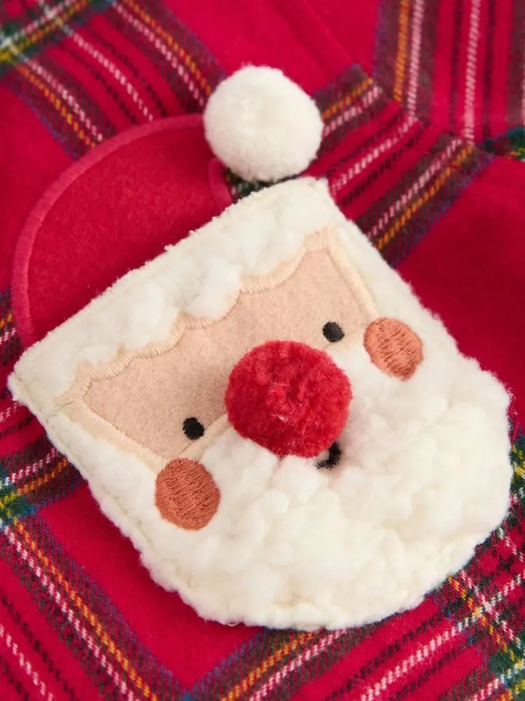 Red Black Long Sleeve Christmas Check Shirt (3mths-10yrs)