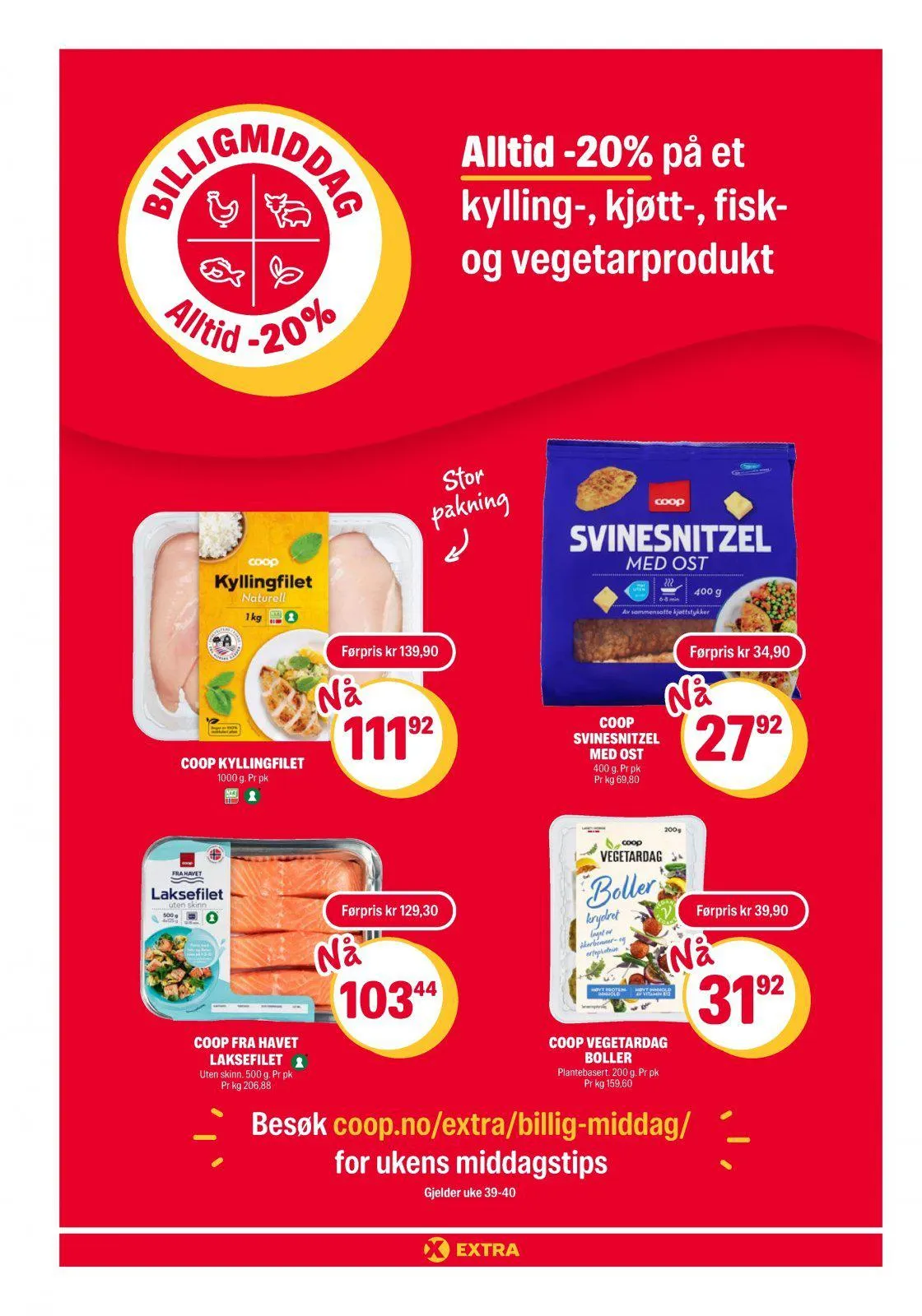 COOP Extra kundeavis til 01.10.2023 fra 30. september til 1. oktober 2023 - kundeavisside 2