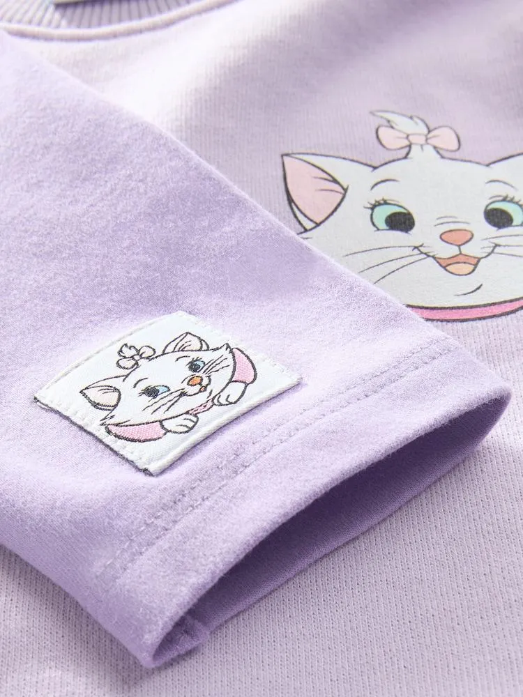 Lilac Purple Disney Aristocats Sweatshirt & Leggings Set (3mths-7yrs)