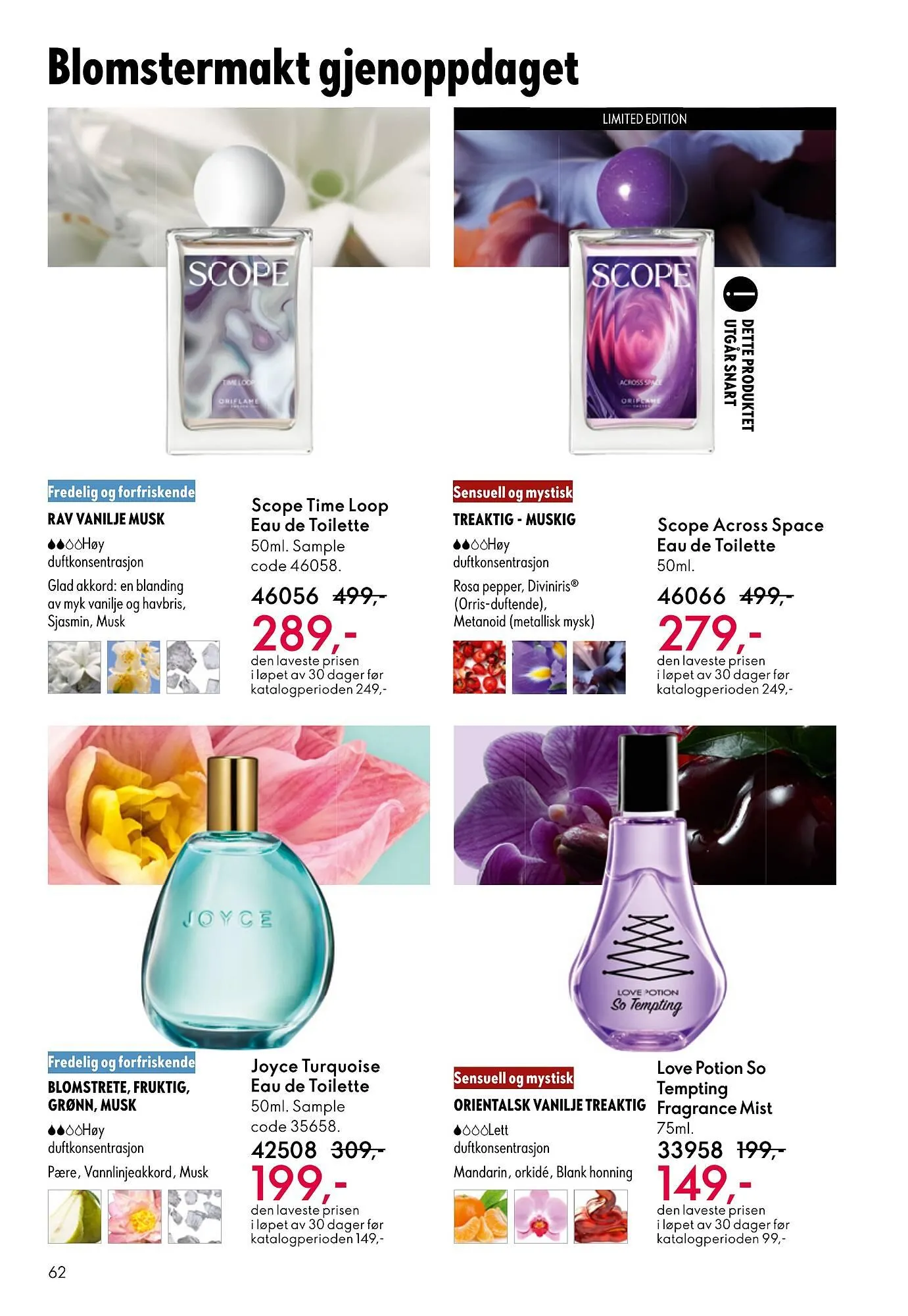 Oriflame katalog fra 29. oktober til 18. november 2025 - kundeavisside 62