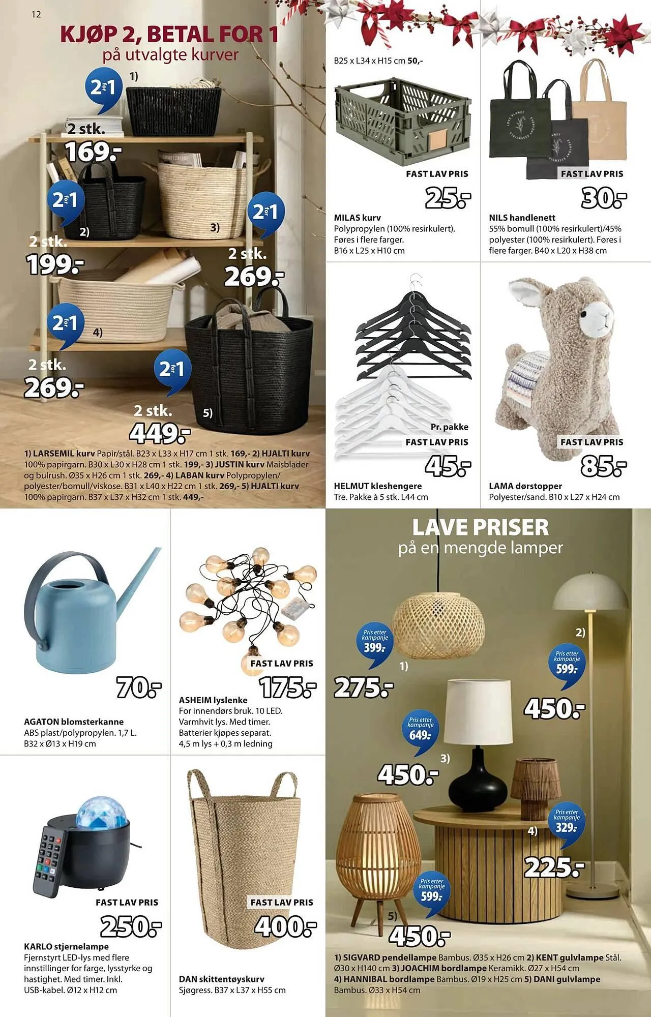 JYSK kundeavis fra 15. desember til 23. desember 2025 - kundeavisside 12