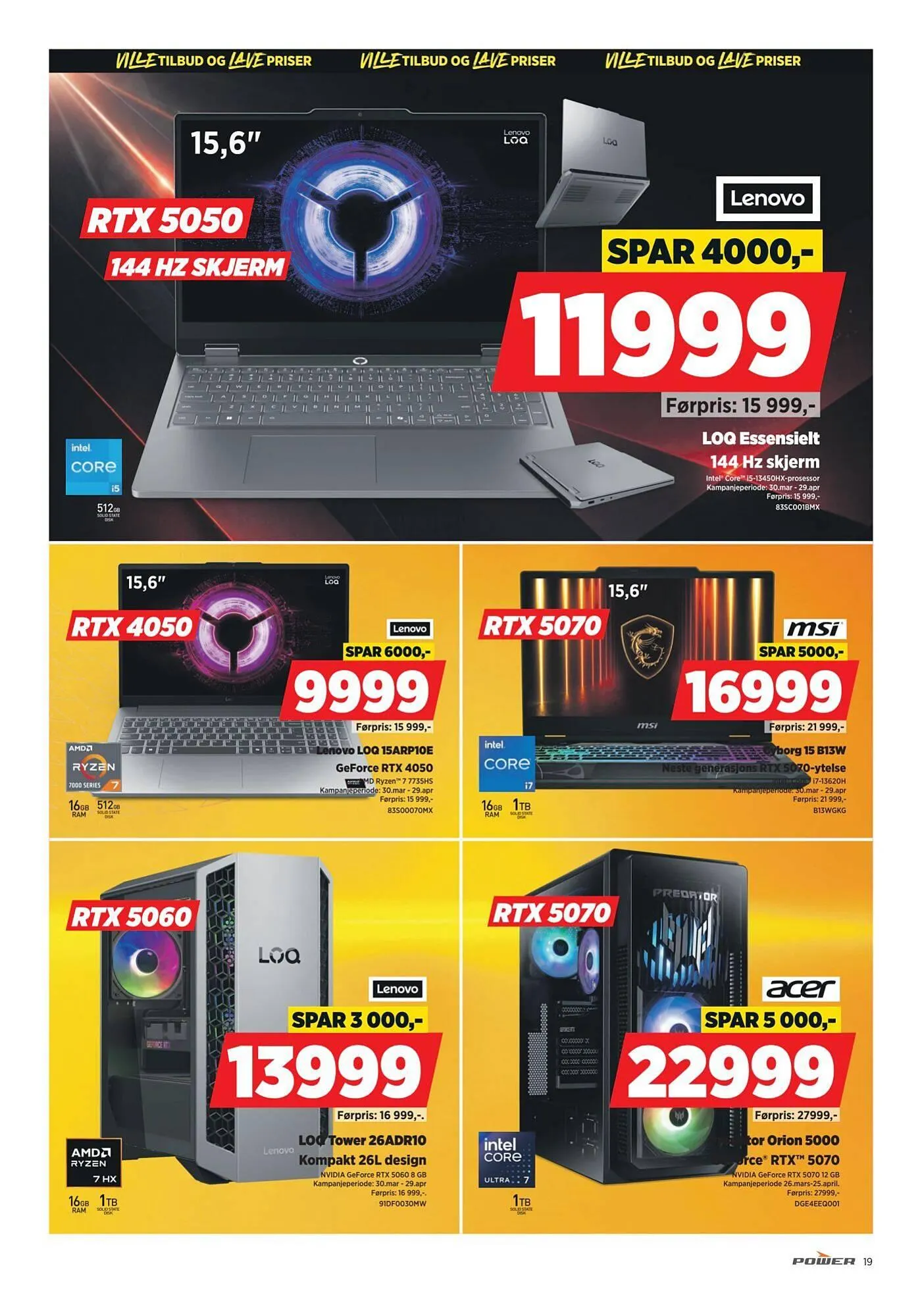 POWER kundeavis fra 20. april til 27. april 2026 - kundeavisside 19