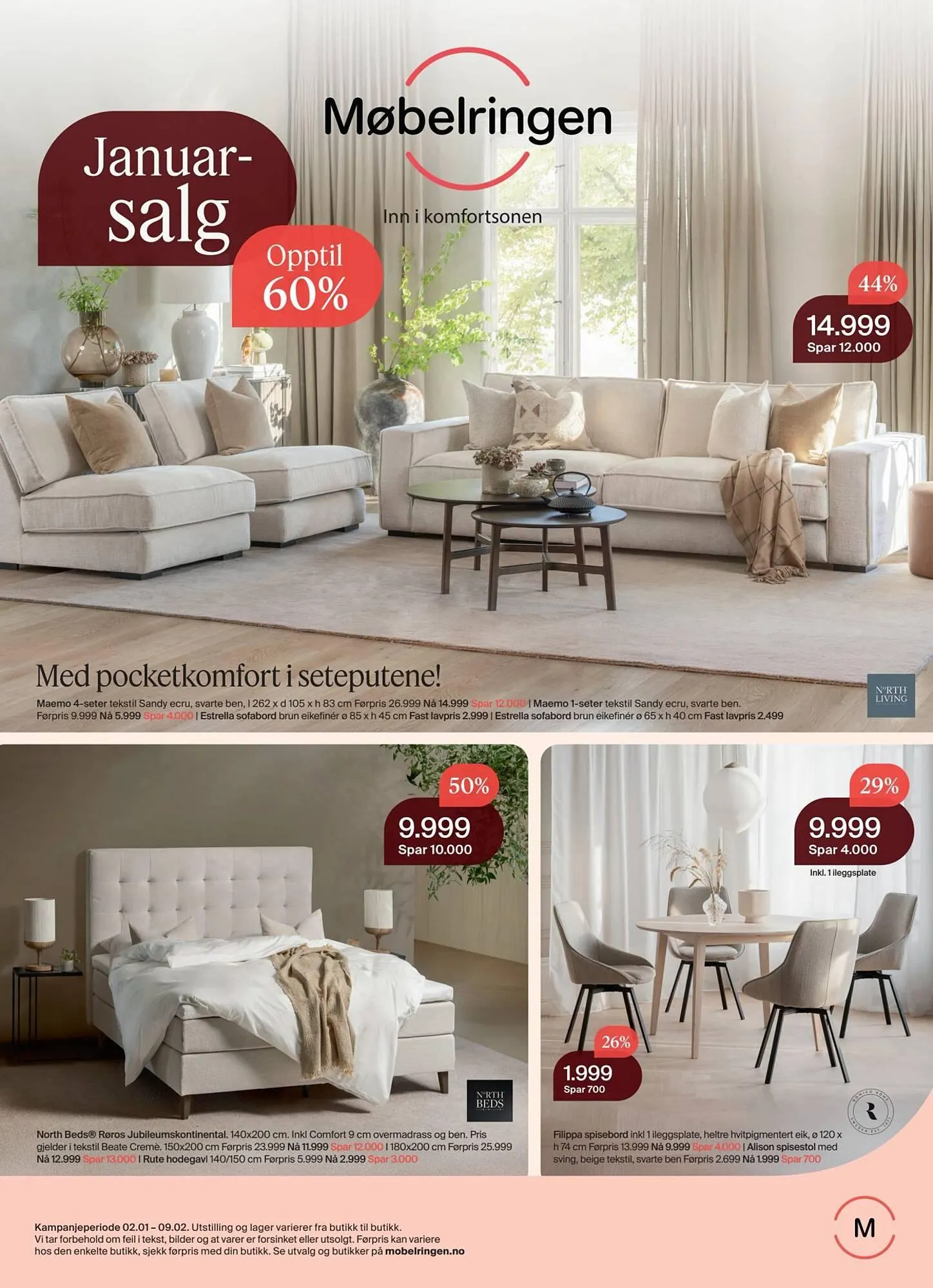 Møbelringen kundeavis fra 2. januar til 9. februar 2026 - kundeavisside 1