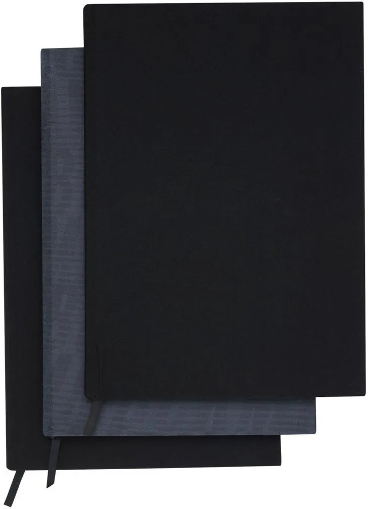 Bokbind elastisk 3pk Black Beckmann