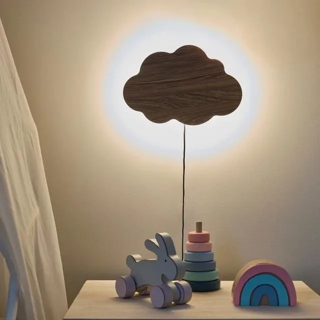 Sky LED vegglampe 24cm brun