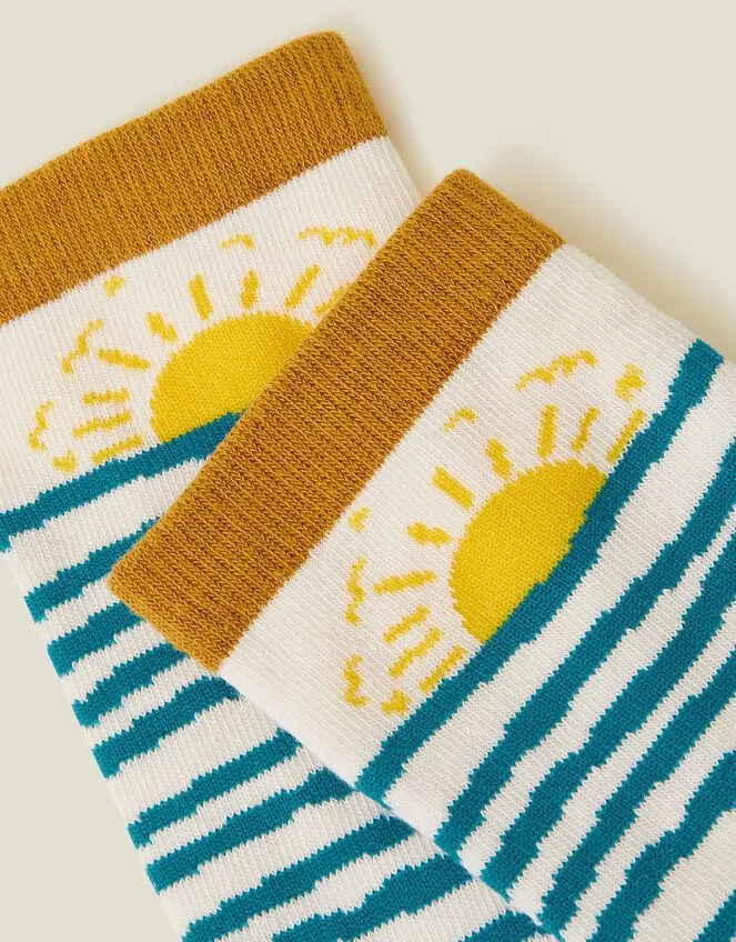 Sunrise Print Socks
