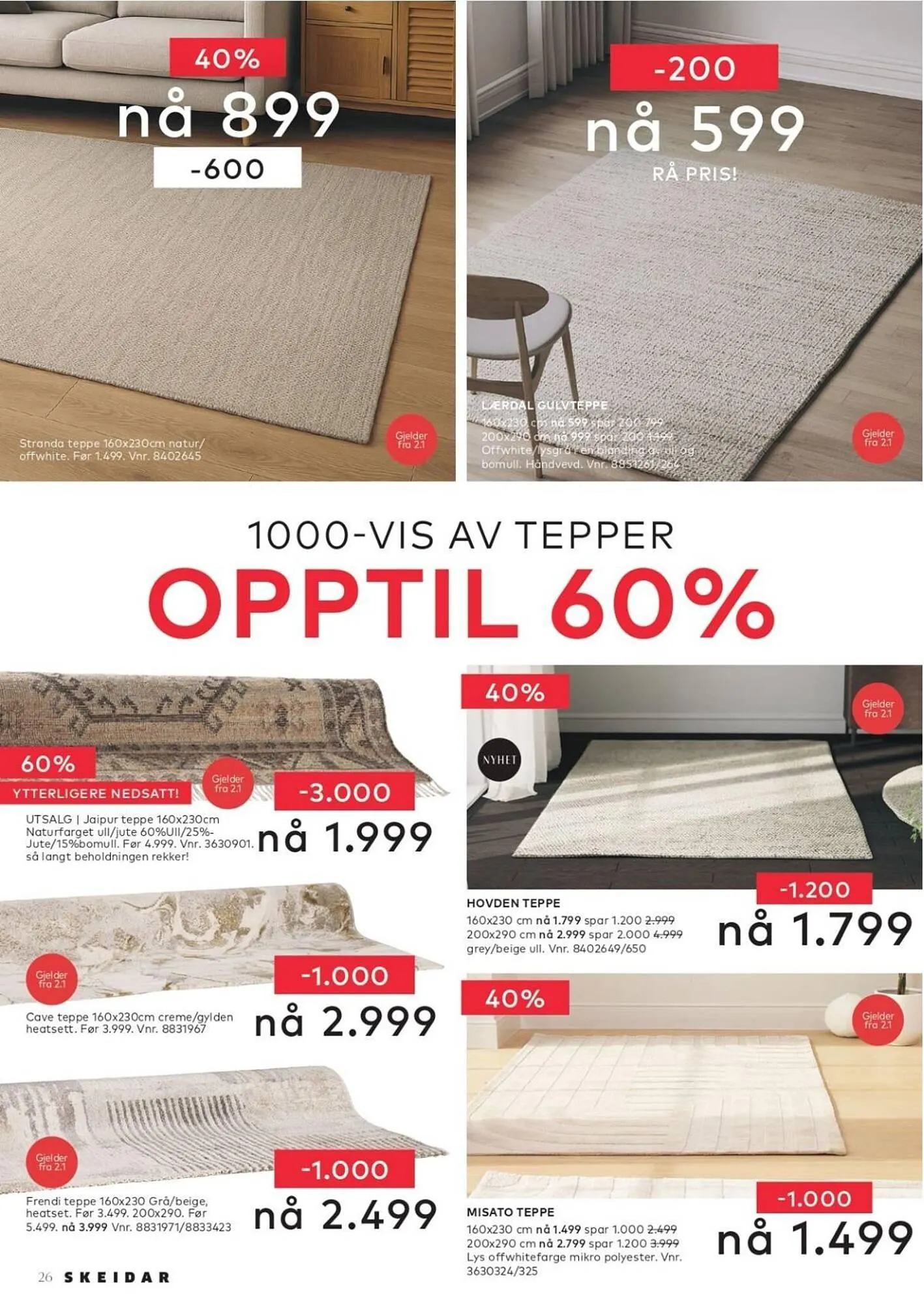 Skeidar kundeavis fra 4. januar til 10. januar 2026 - kundeavisside 2