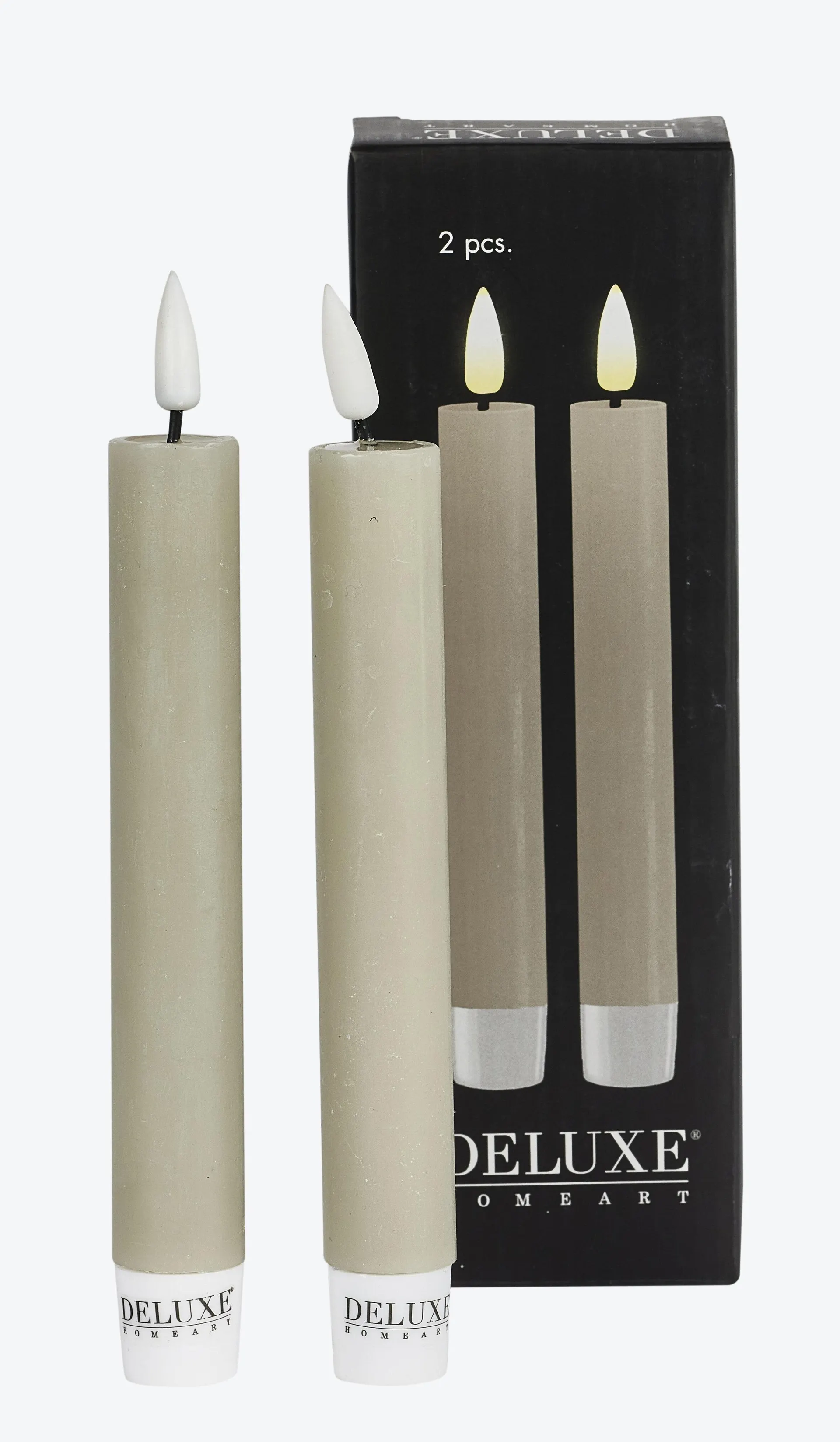 Deluxe led Kronelys 2Pk.