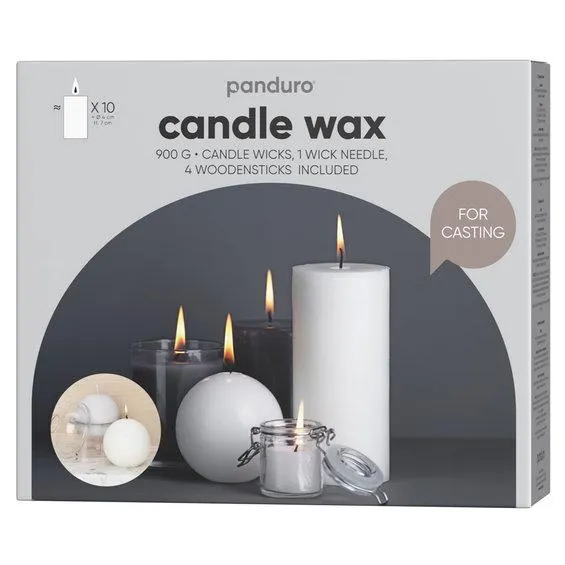 Lysmasse (støp.) og veker 900 g